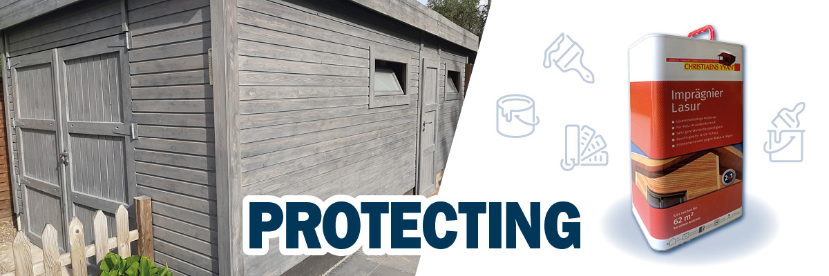 Autoclaaf tuinhuis behandeld met Woodcleaner Nano Coating Pro
